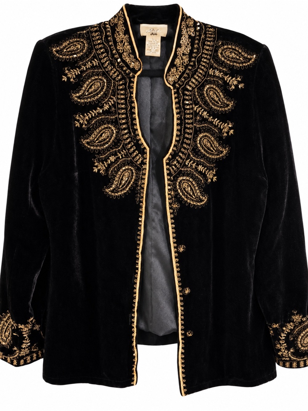 Soiree Petite Blsck Velvet Jacket